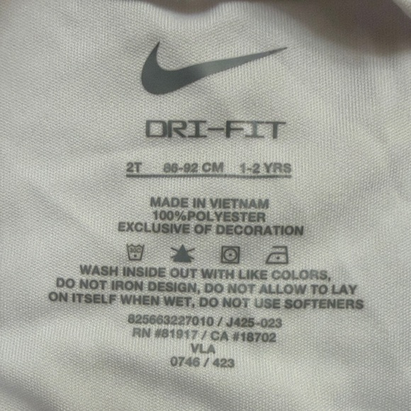 Nike White Tee and Black Polka Dot Shorts - Picture 2 of 7